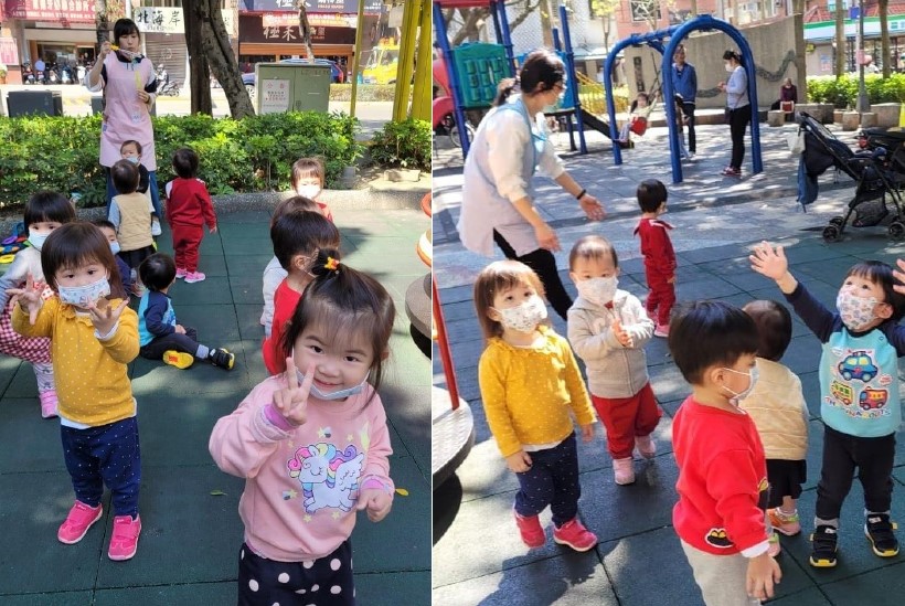散步追泡泡